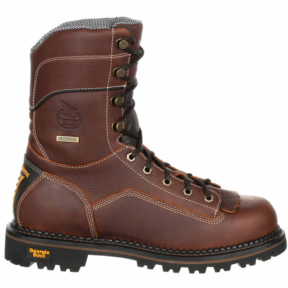 Emergency Response Shoes Logger AMP Leather Composite Toe Waterproof Work Boots