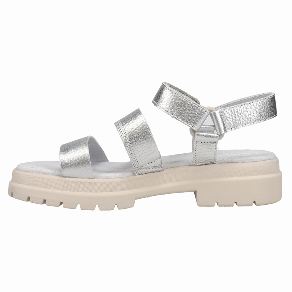 London Vibe Metallic Platform Fisherman White Sole Sandals Durable Coverage