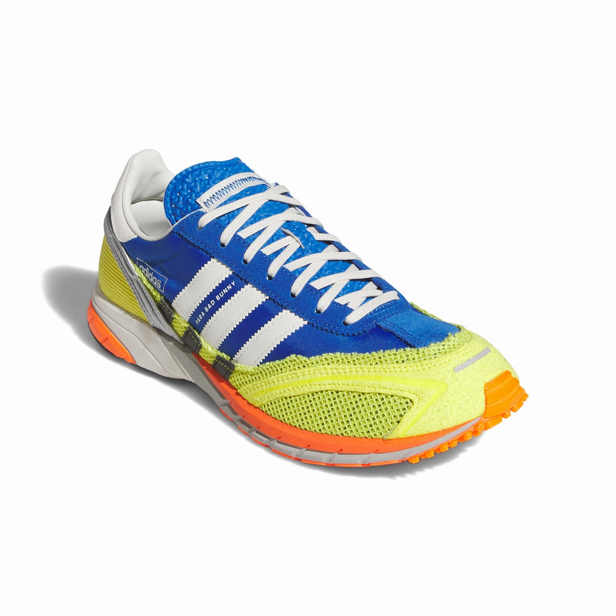 Excellent Contoured Arch Shape   Bad Bunny Adizero SL 72 'Blue Shock Yellow'