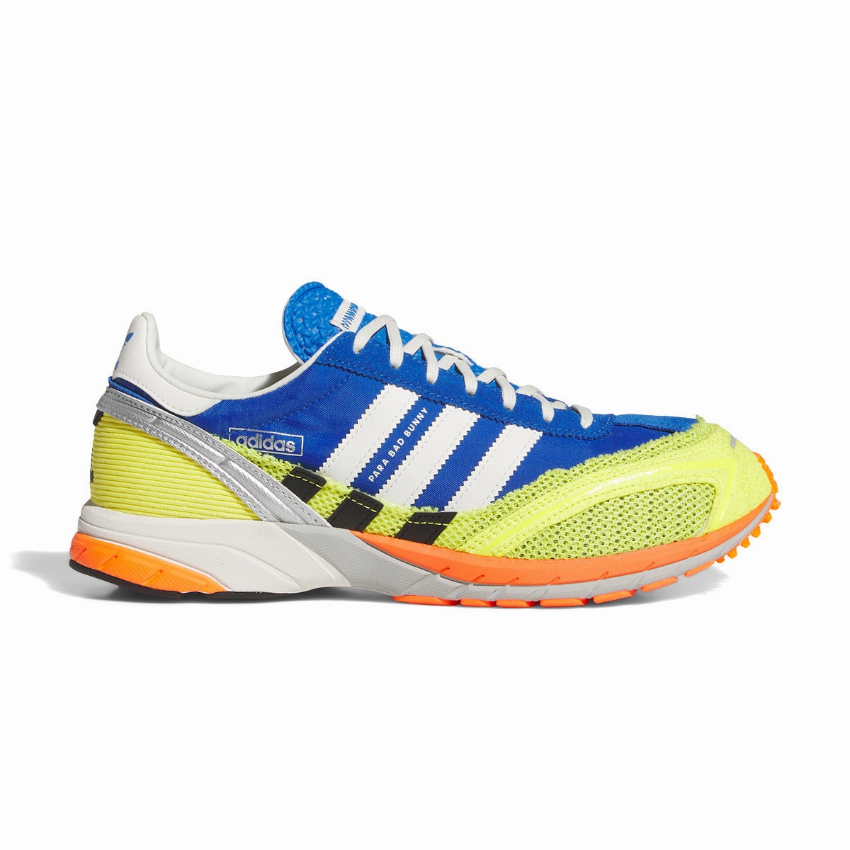 Recycled Material Components   Bad Bunny Adizero SL 72 'Blue Shock Yellow'