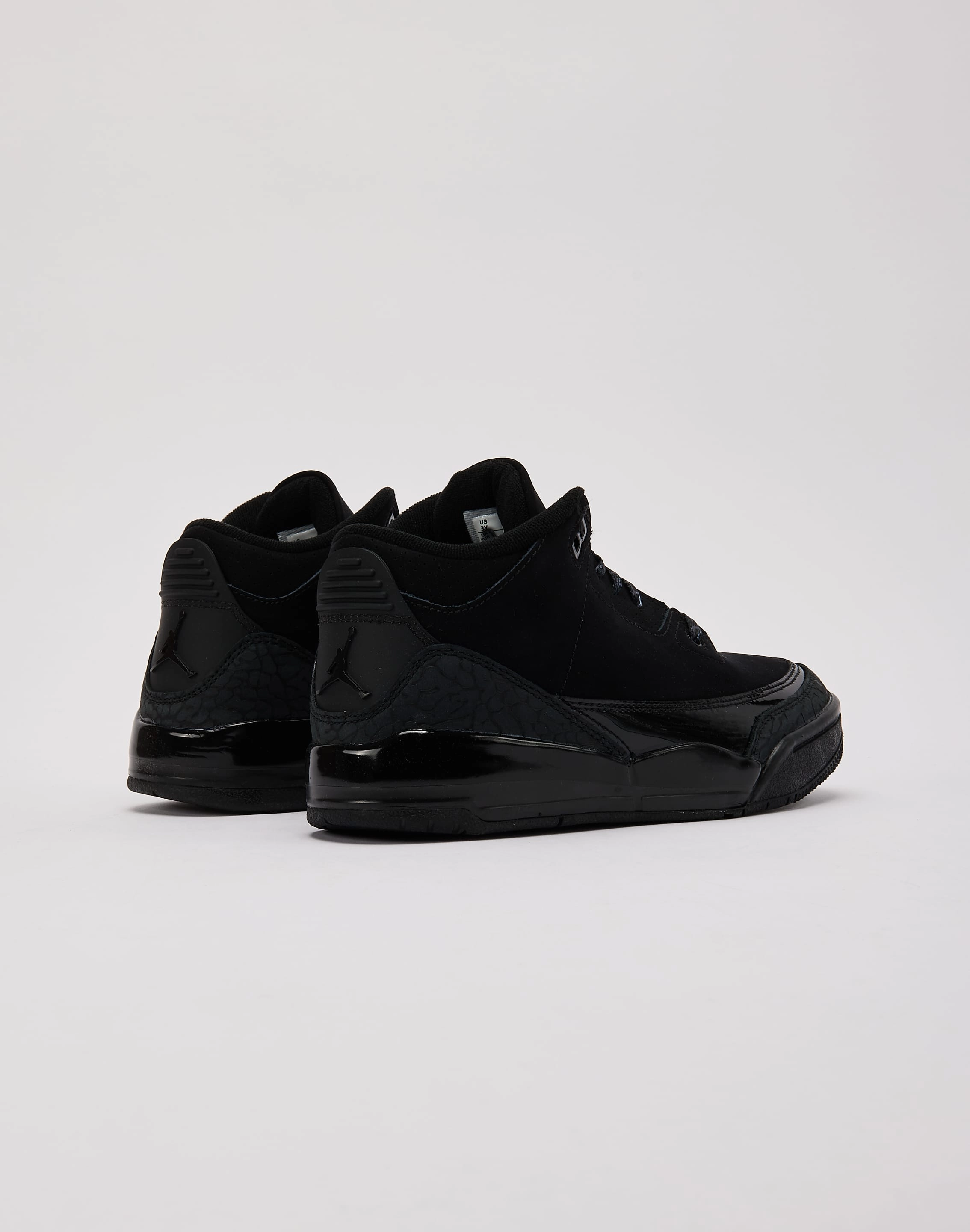 Jordan Air Jordan 3 Retro 'Black Cat' Pre-School track and field athletes' speed