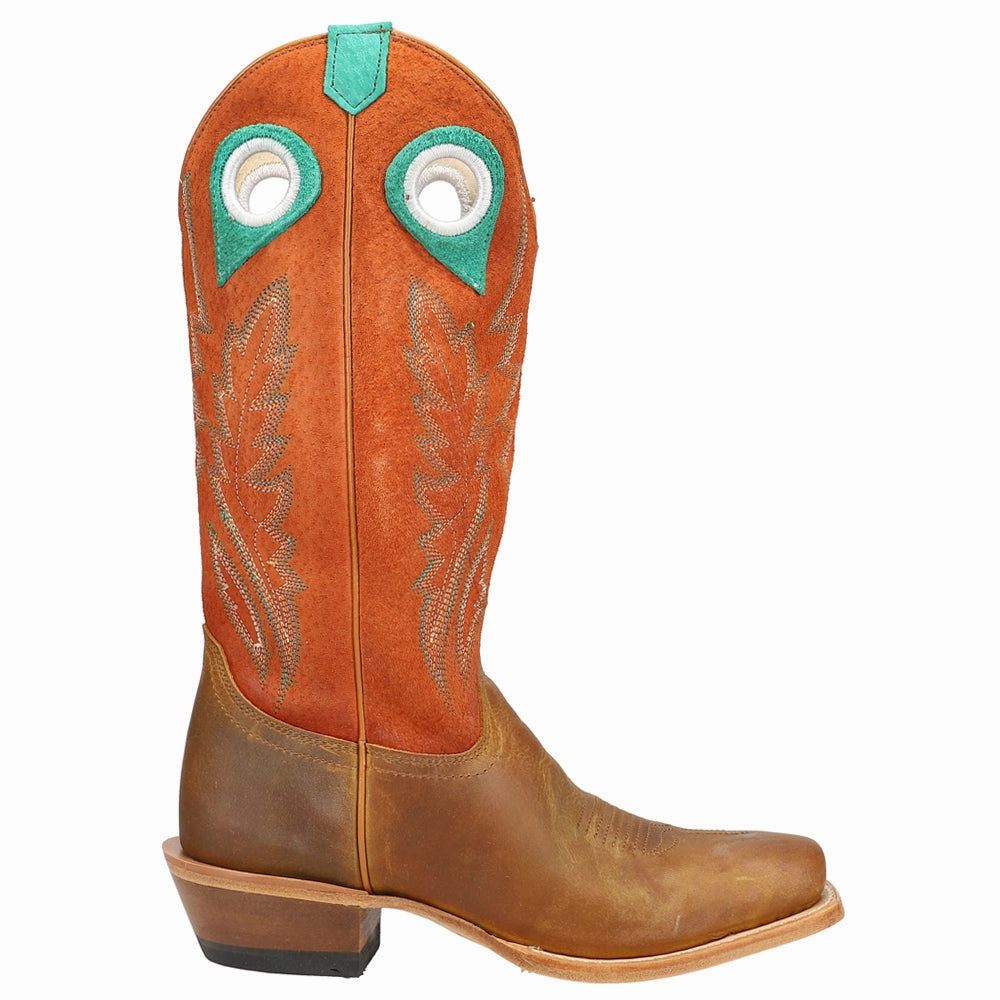 Lorena 13 Inch Square Toe Cowboy Boots Ventilated Design Beach Footwear