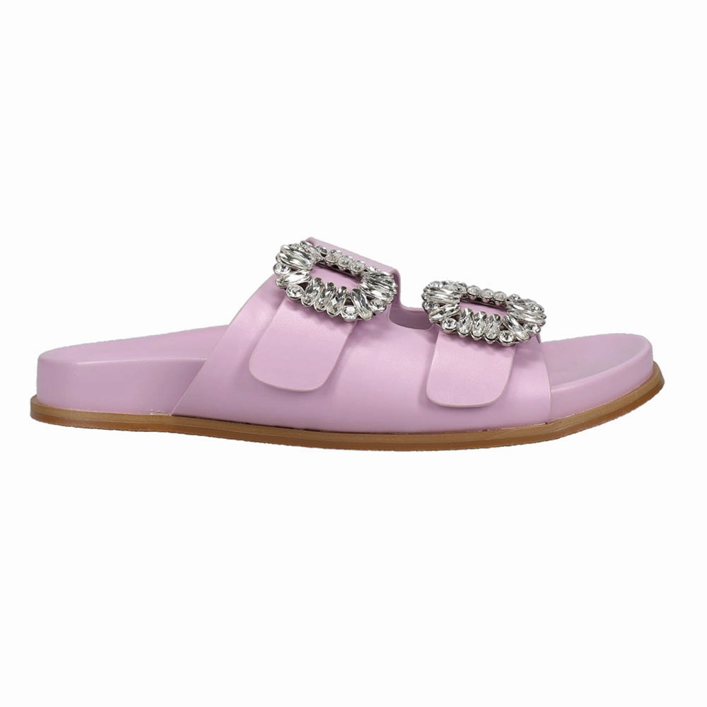 Anti Static Construction Bridget Rhinestone Slide Sandals