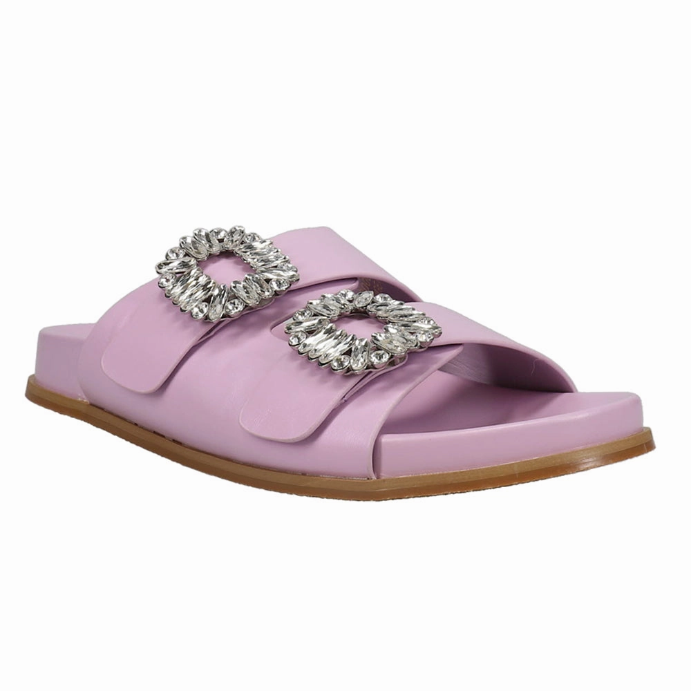 Bridget Rhinestone Slide Sandals Quick Dry Fabric