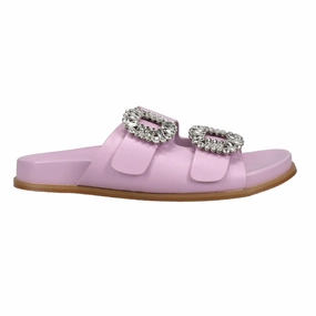 Anti Static Construction Bridget Rhinestone Slide Sandals