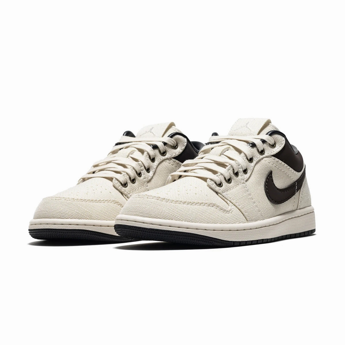 Hypoallergenic Liner Anti Slip Outsole Air Jordan 1 Low Premium 'Pale Ivory Baroque Brown'