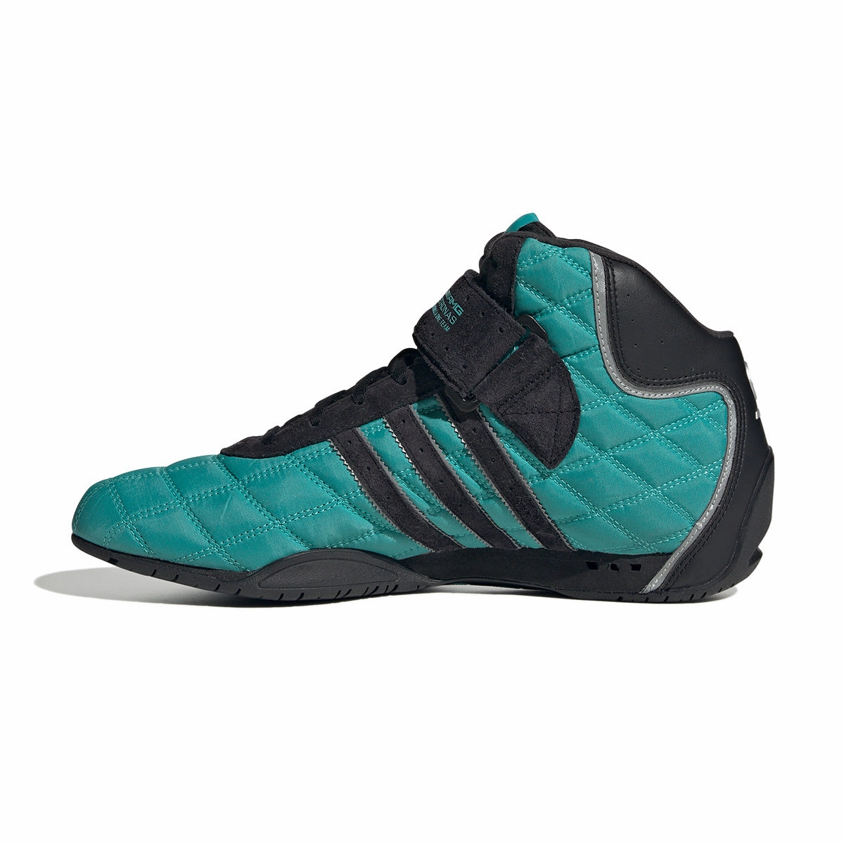   Mercedes AMG Petronas F1 Team Adi Racer Hi 'Semi Mint Rush' toddlers' sizes Heel Stabilizer