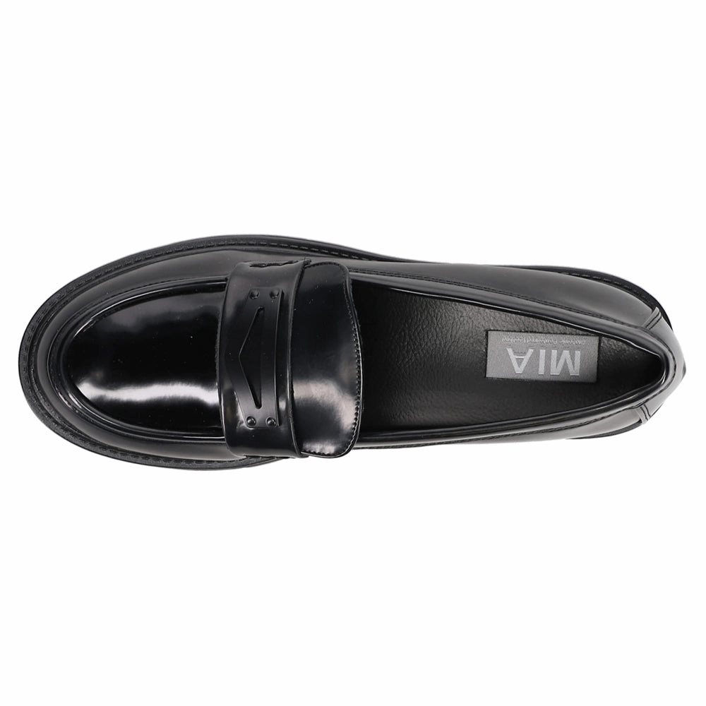 Nelcy Lug Sole Loafers Impact Resistant Design