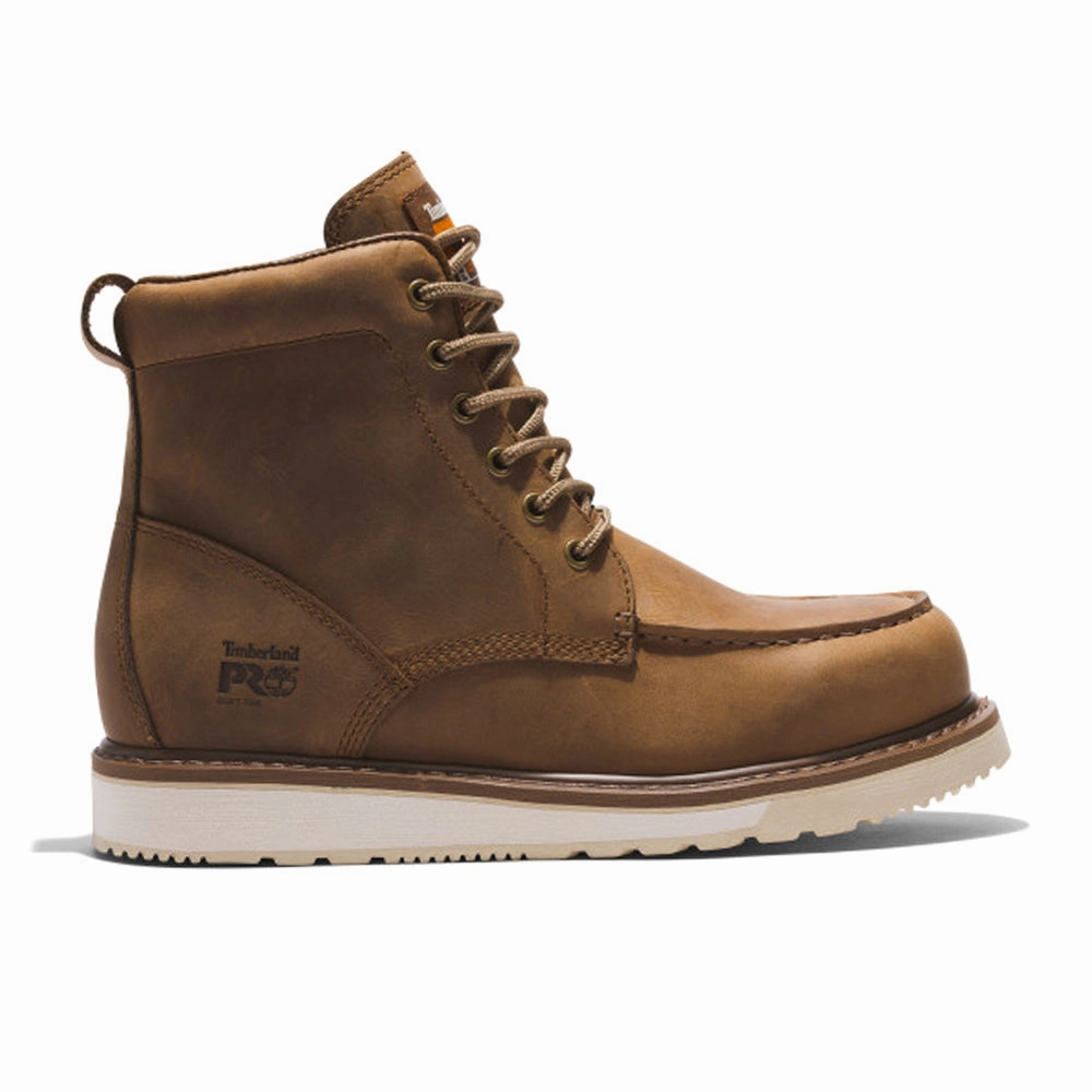 Wedge 6 Inch Electrical Hazard Soft Toe Work Boots Heavy Duty Fit Worksite Tough