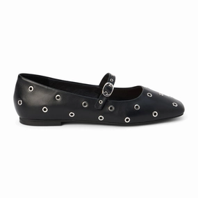 Adjustable Heel Strap Athletic materials Mick Studded Mary Jane Ballet Flats