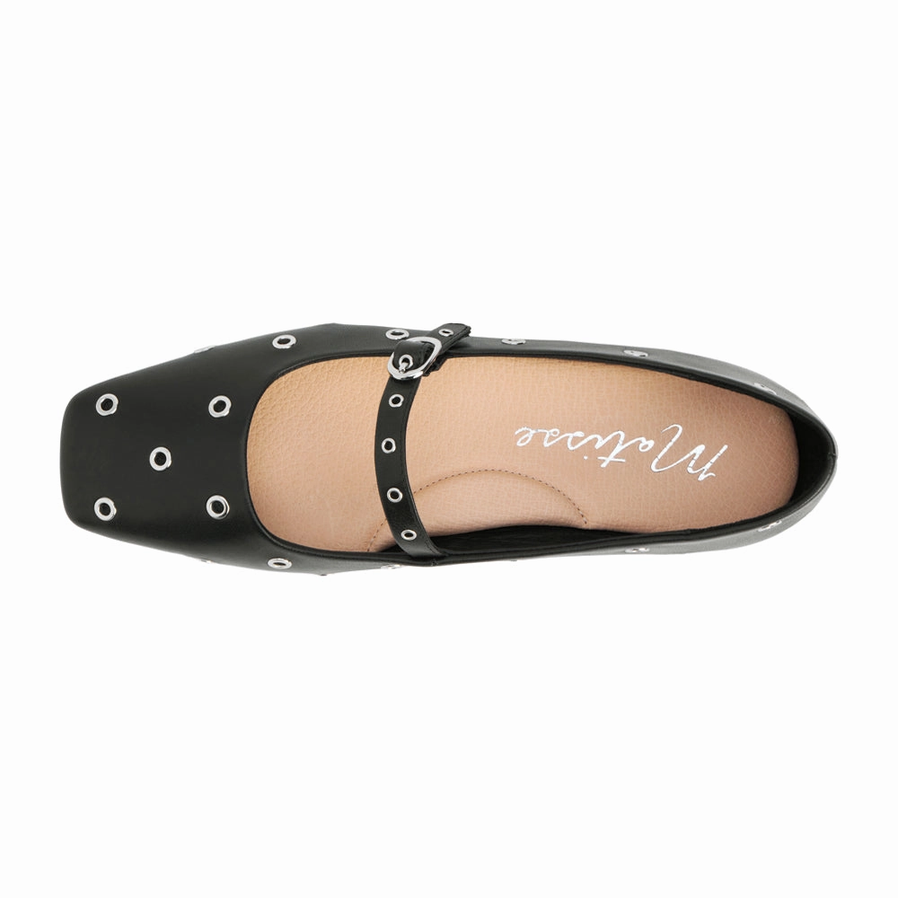 Compact Mick Studded Mary Jane Ballet Flats