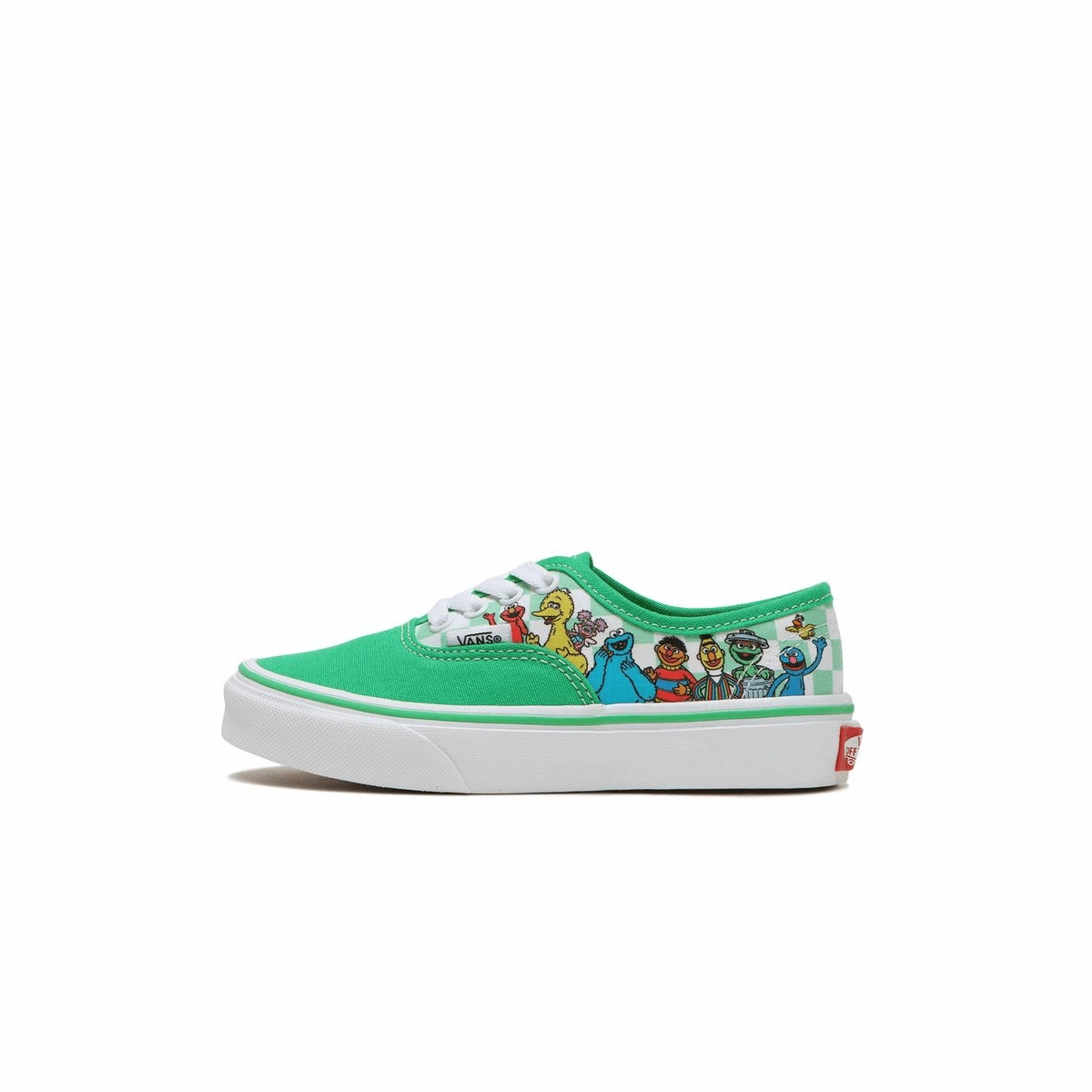   Sesame Street Kid's Authentic 'Green' Bold Outsole Geometry Tensile Heel Pull Tab