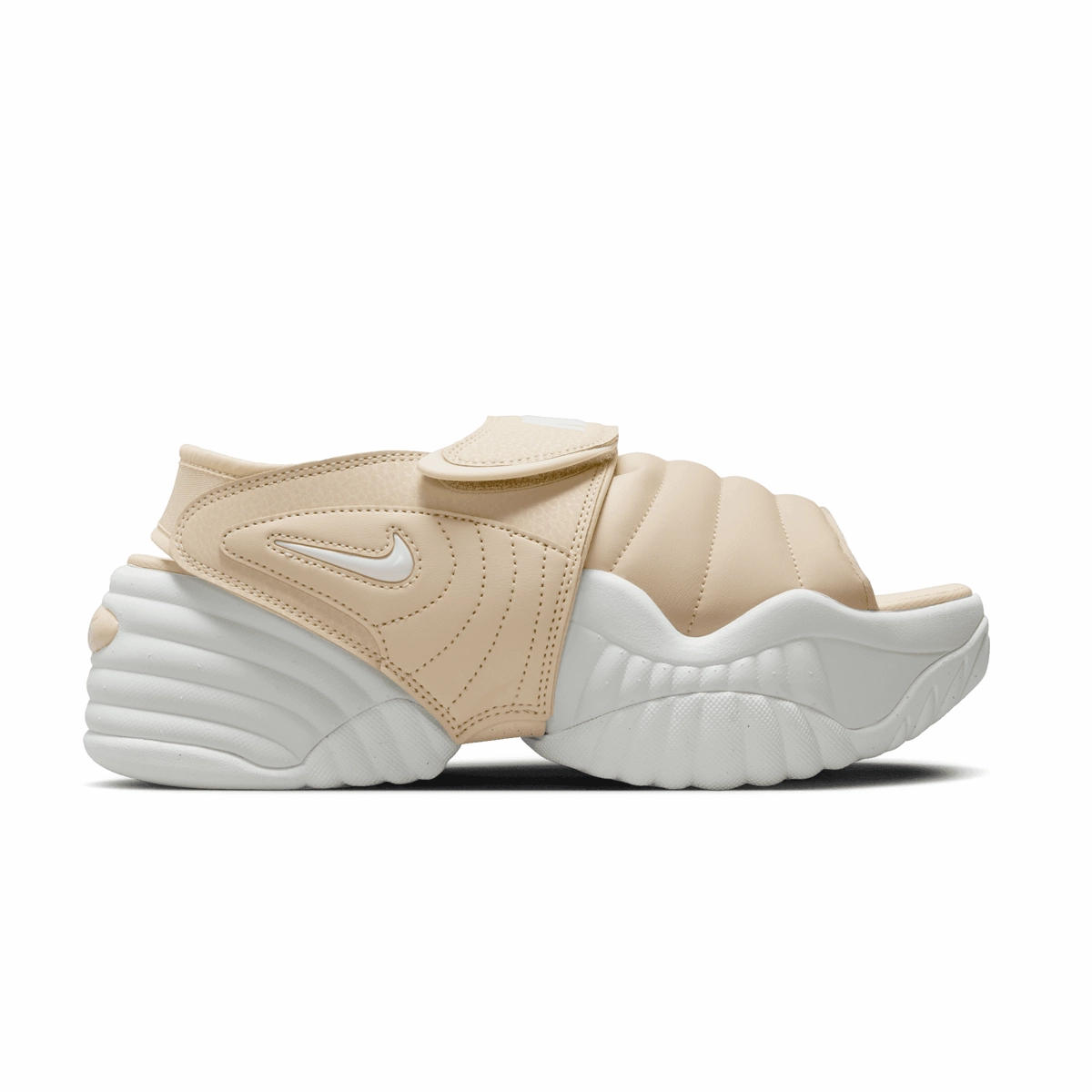 Wmns Air Adjust Force Sandal 'White Tan' Durable tread slip - on style