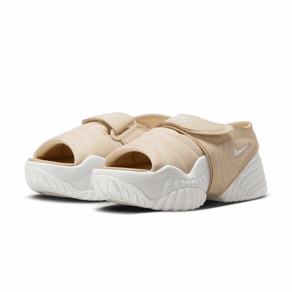 Special Flex grooves Wmns Air Adjust Force Sandal 'White Tan'