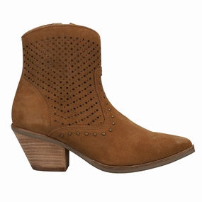 Party Chunky Miss Priss Cut-Outs Studded Pointed Toe Zippered Cowboy Booties