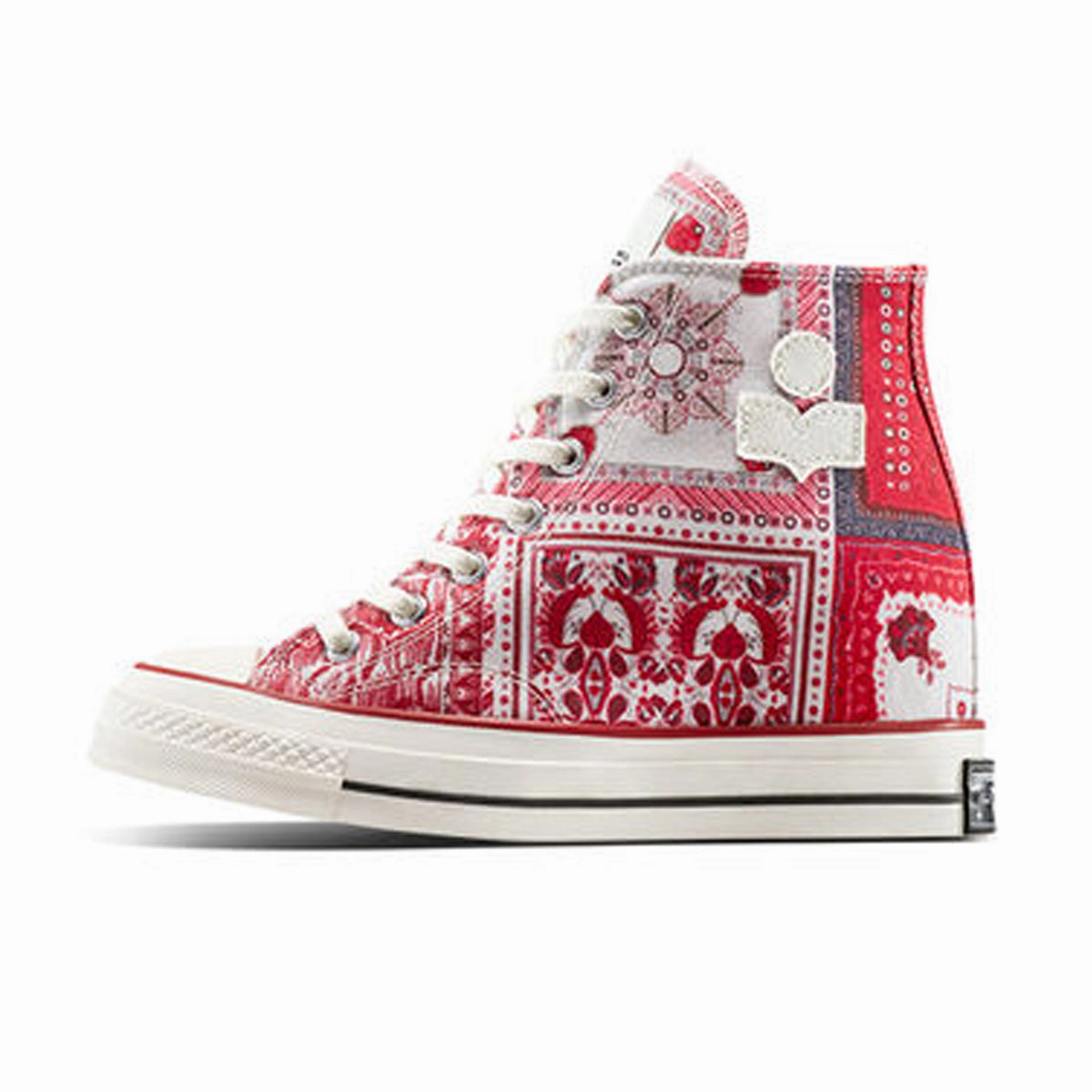 Sustainable Sole Construction   Isabel Marant Chuck 70 Wedge 'Vanilla Ice Red'