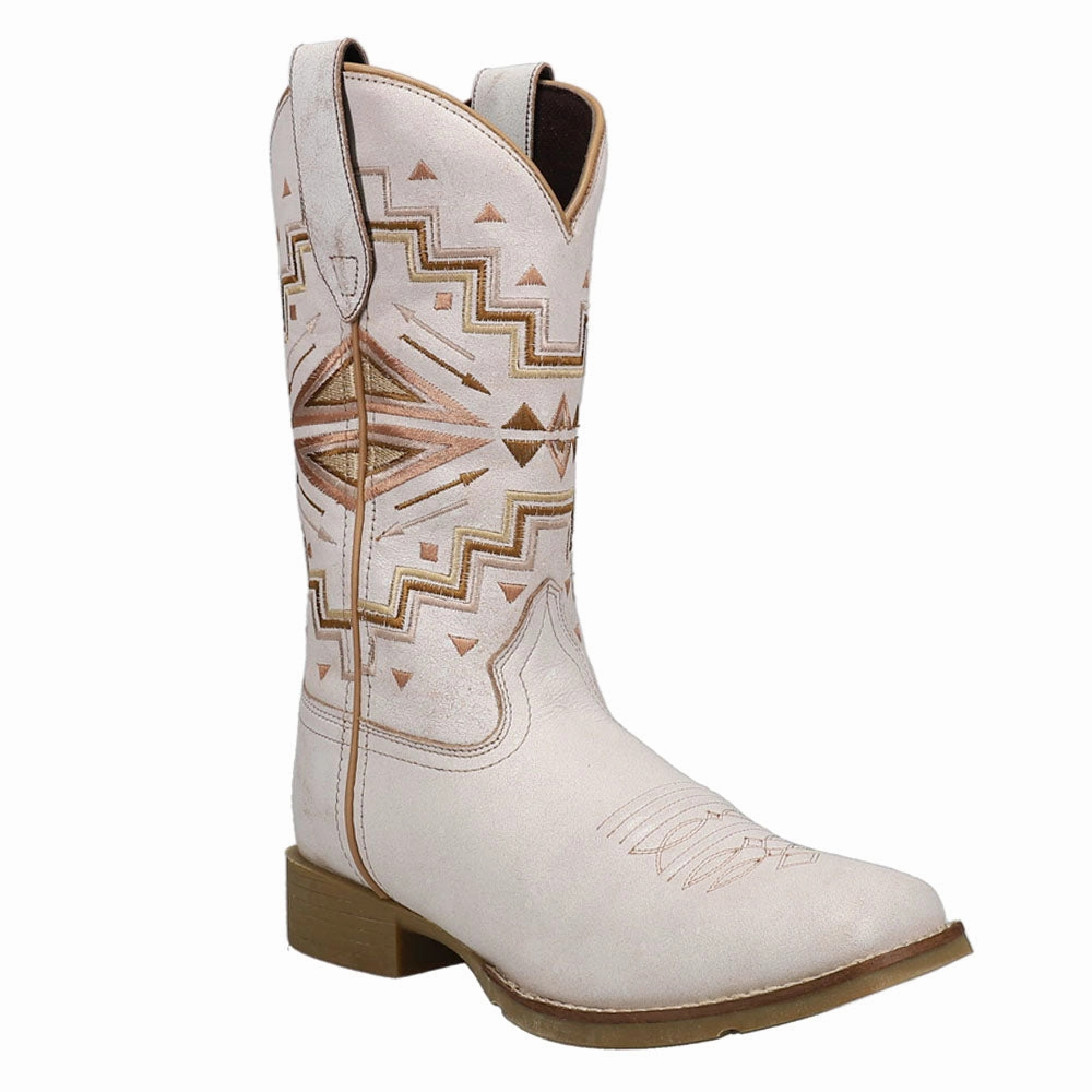 Monterey Aztec Southwest Square Toe Cowboy Boots Reliable flair