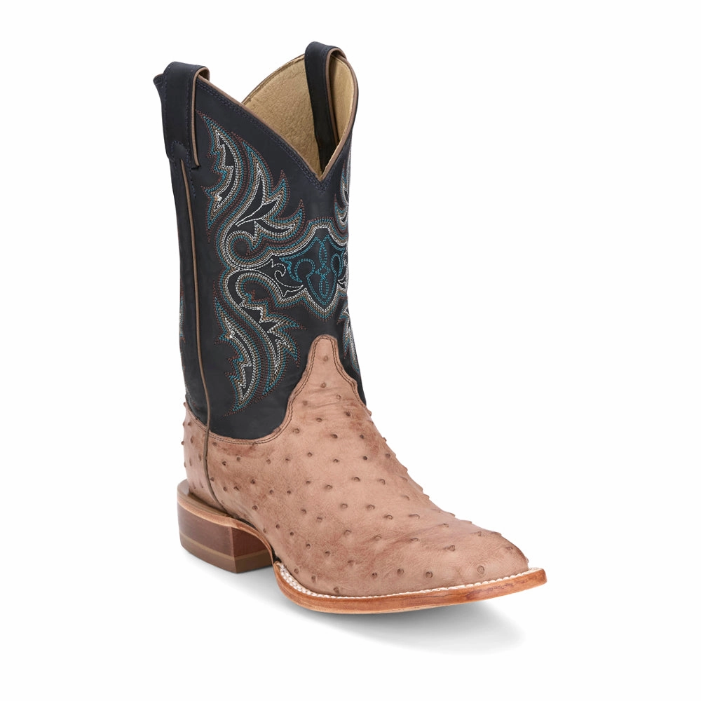 Active Use Moseley 11 Inch Full Quill Ostrich Square Toe Cowboy Boots