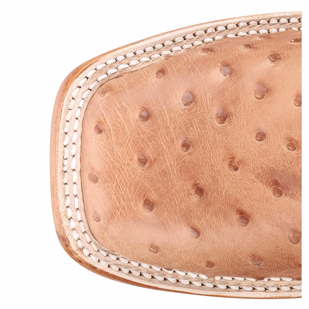 Eco Material Morning Walk Moseley 11 Inch Full Quill Ostrich Square Toe Cowboy Boots