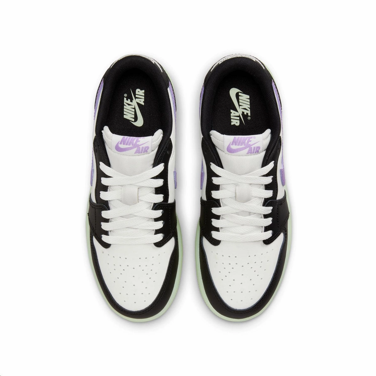 Kids Air Jordan 1 Low Retro 'Black Raspberry' semi - outdoor
