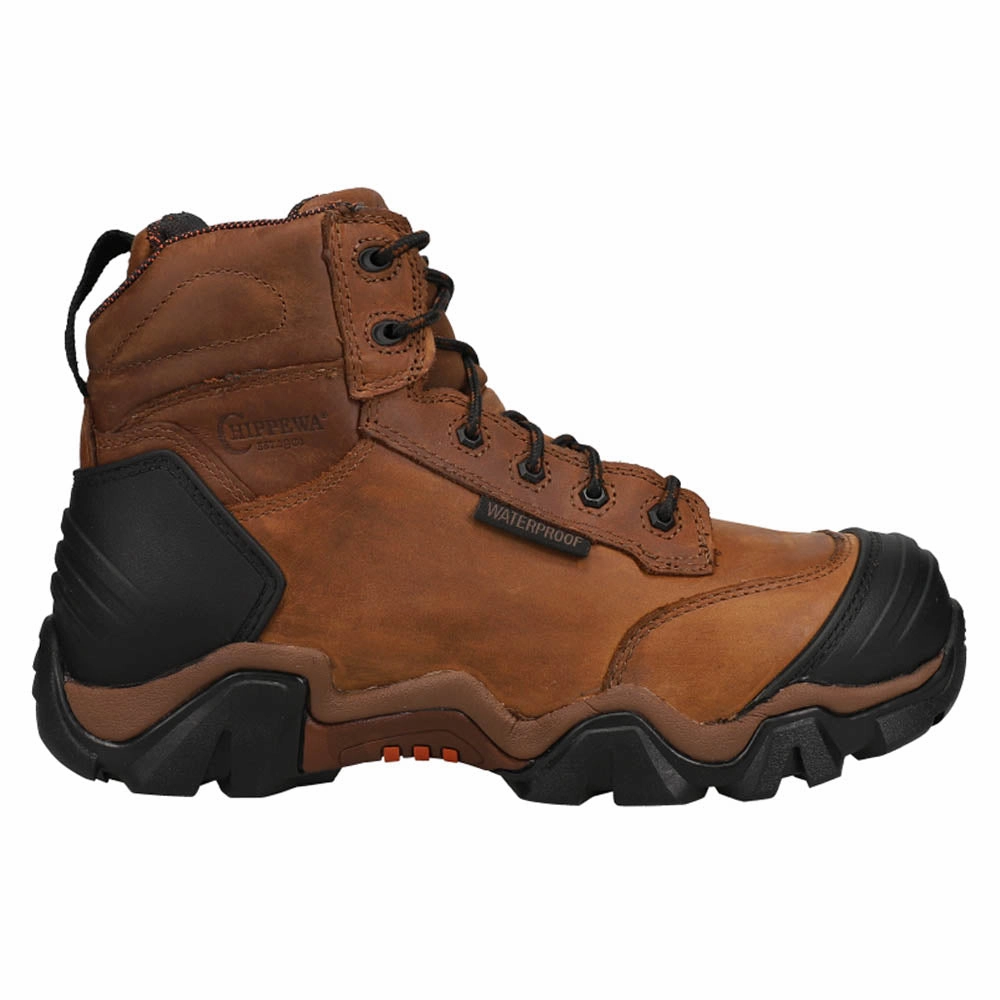 slip-resistant Cross Terrain 6 Inch Waterproof Nano Composite Toe Hiker Work Boots