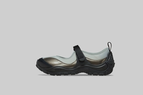 Women's Crocs Terre Ballet Core 'Black Silver Metallic' Sporty Footwear Mule Style