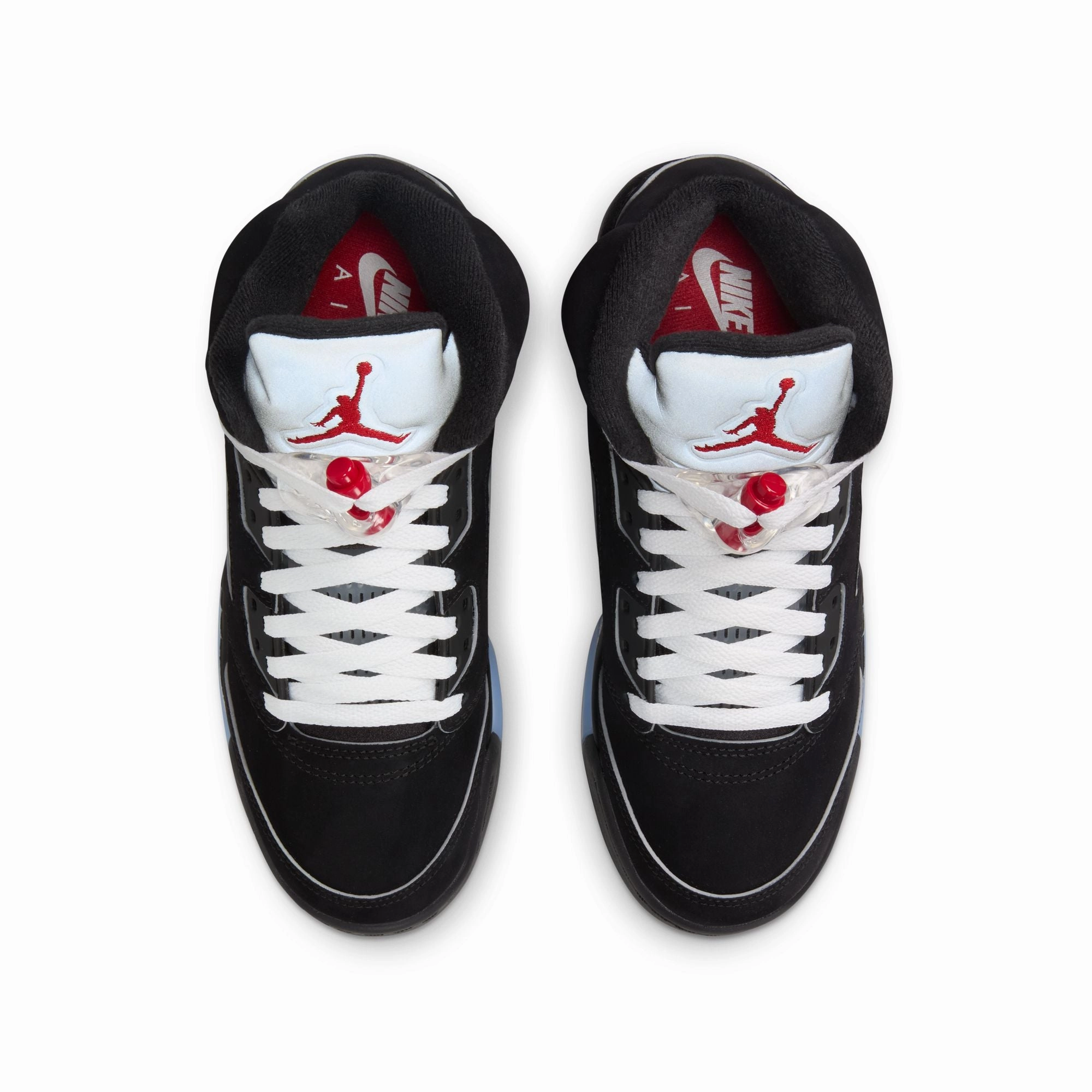 Kids Air Jordan 5 Retro OG 'Black Metallic Reimagined' Slip Resistant Grooves Eco Dye Process