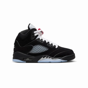 Kids Air Jordan 5 Retro OG 'Black Metallic Reimagined' flexible user