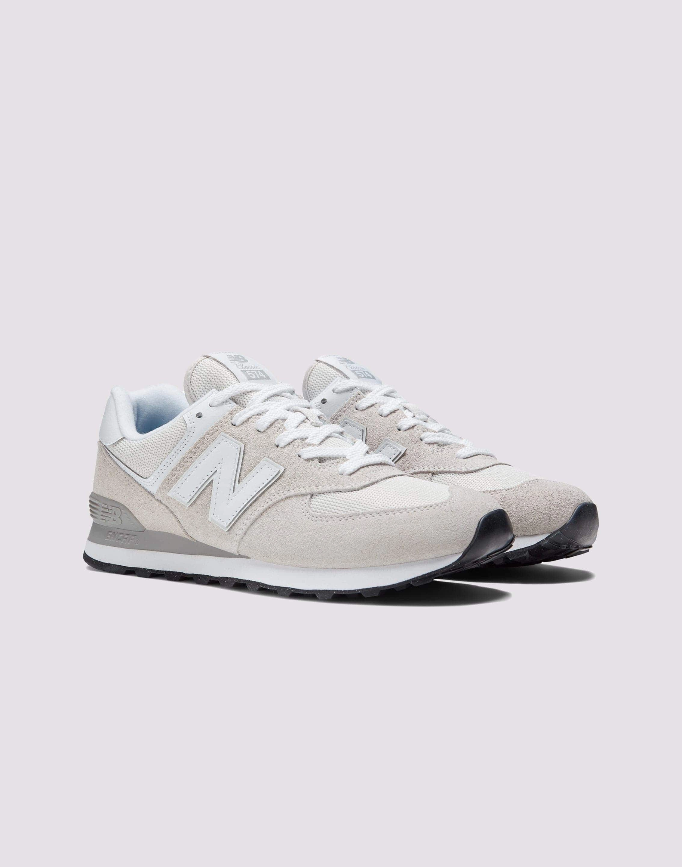 New Balance 574 "Nimbus Cloud/Grey/White" padded ankle shoes Endurance Boost