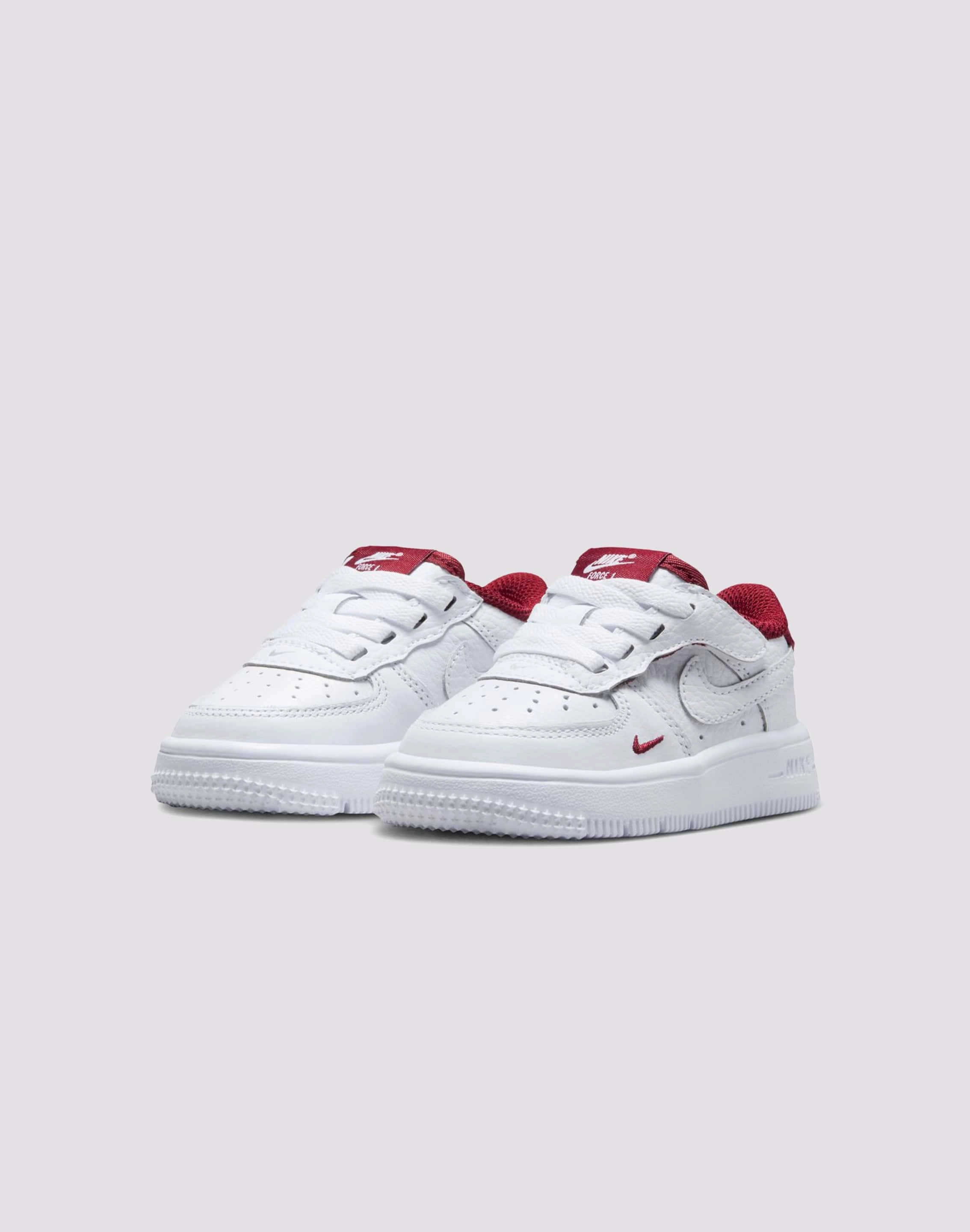 Anti Slip Tread Nike Air Force 1 Low LV8 EasyOn Toddler Boys' "White/Team Red"