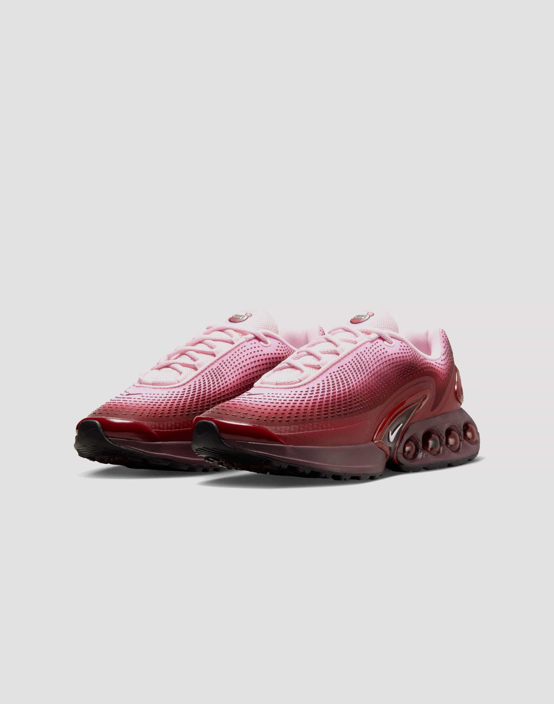Nike Air Max Dn "Team Red/Pink Foam/Burgundy Crush/Black" suitable for experts Shock Absorption Core
