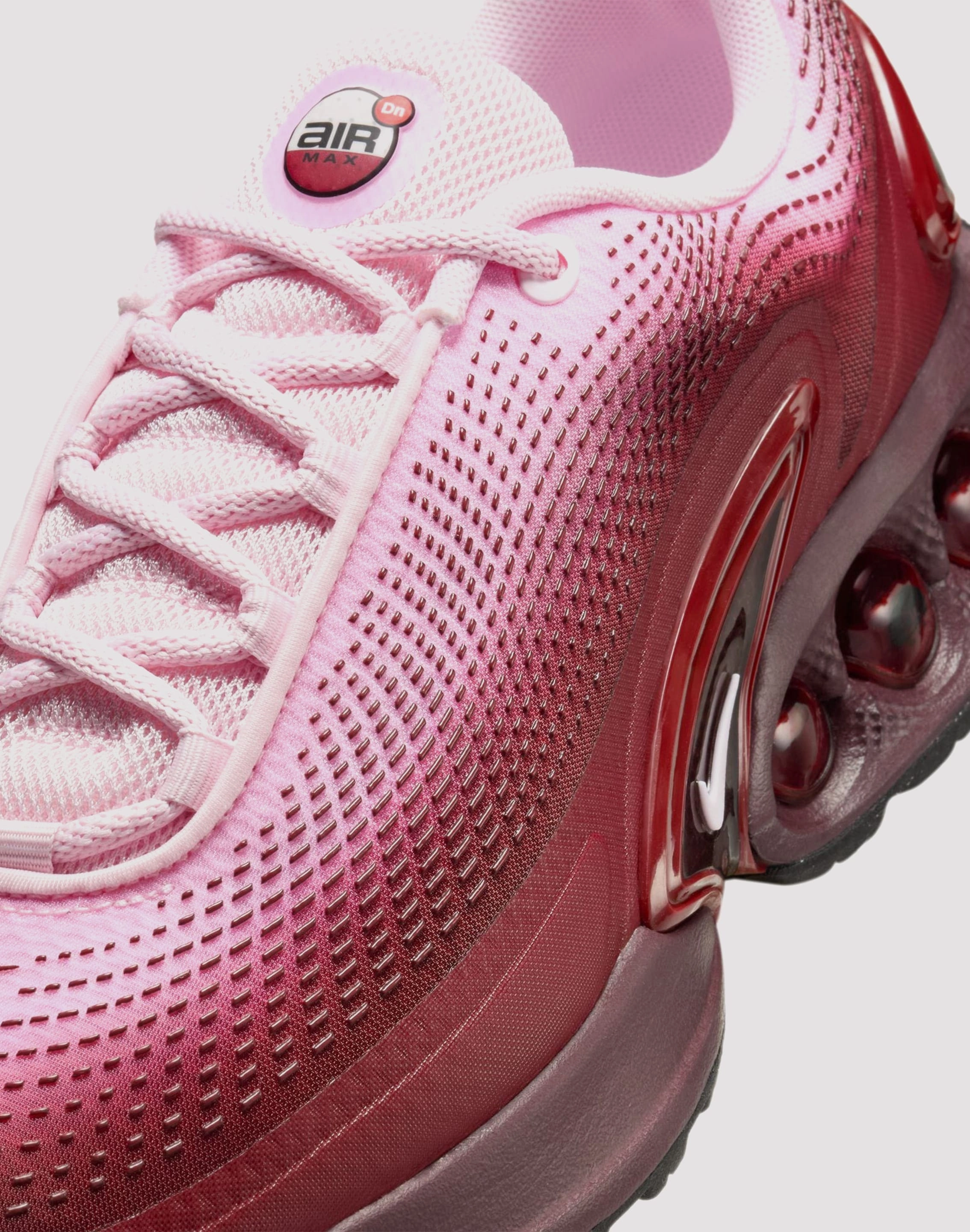 responsive sole shoes warm - weather running shoes Nike Air Max Dn "Team Red/Pink Foam/Burgundy Crush/Black"