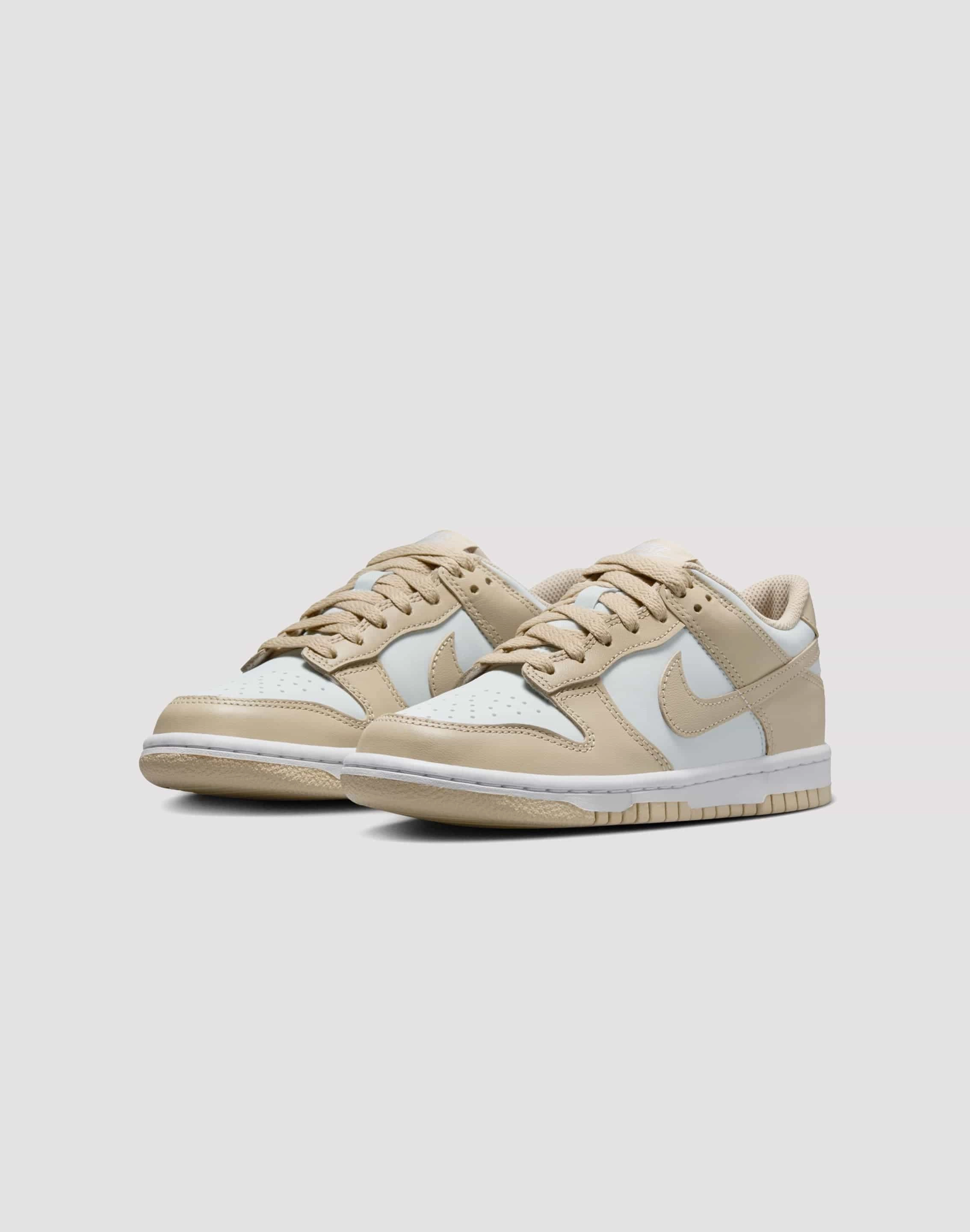 Pressure Relief Nike Dunk Low Grade School Boys' "Desert Khaki/Pure Platinum"