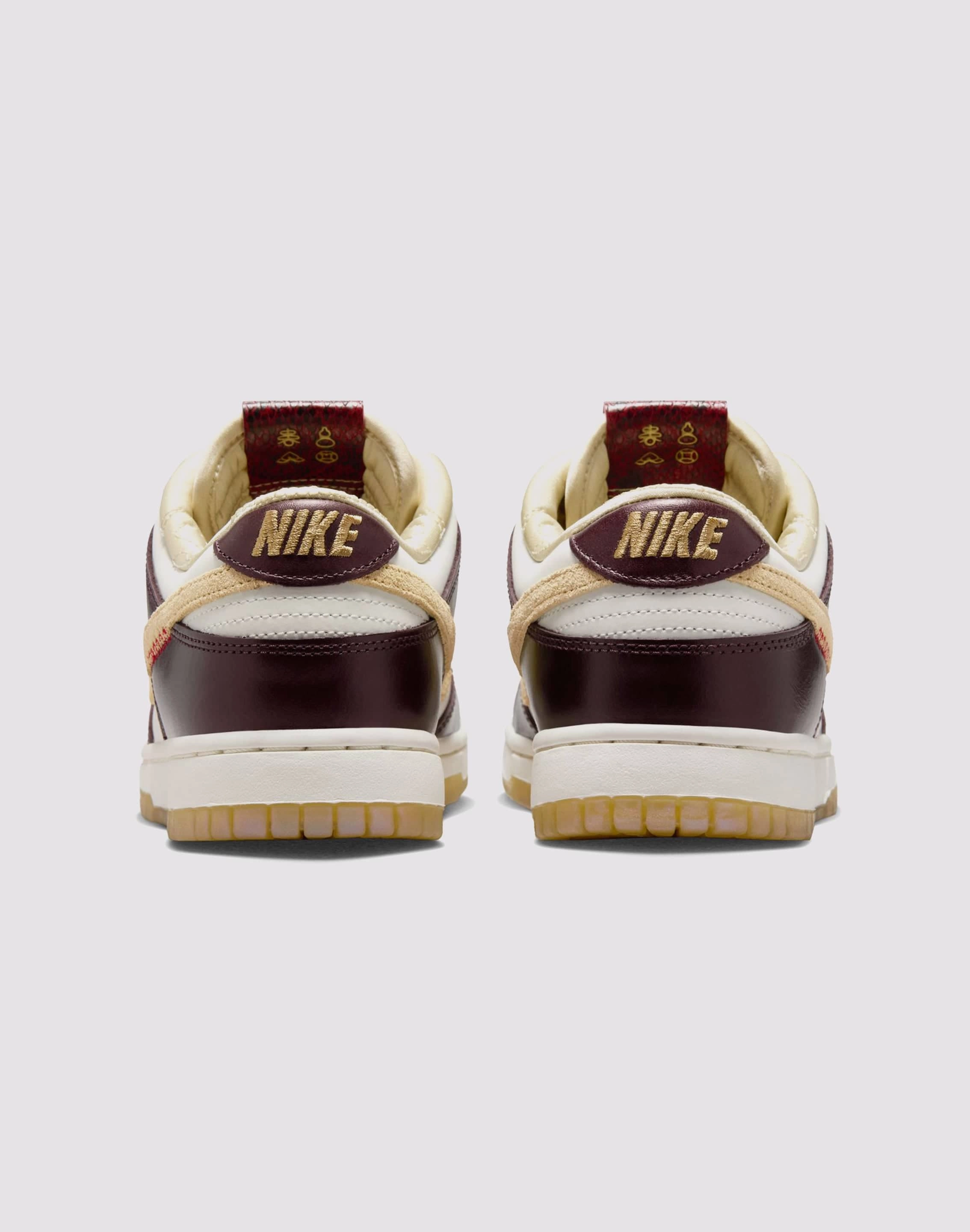 Nike Dunk Low "Sail/Team Gold/Burgundy Crush" home - specific benefits Handcrafted Details