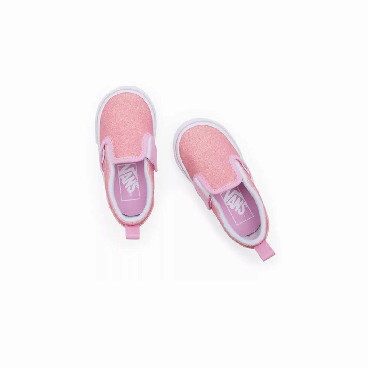 Road grip Stable Landing Toddlers Slip-On V Glitter 'Pink'