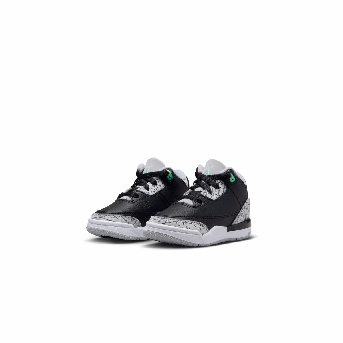 Toddlers Air Jordan 3 Retro 'Green Glow' Perimeter Cushioning Edge