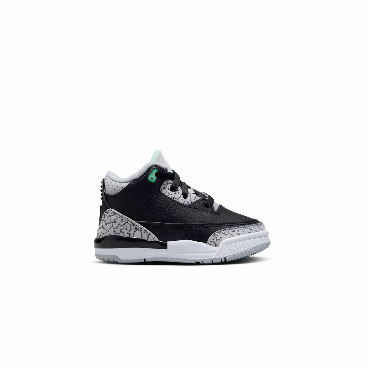 White most durable Toddlers Air Jordan 3 Retro 'Green Glow'