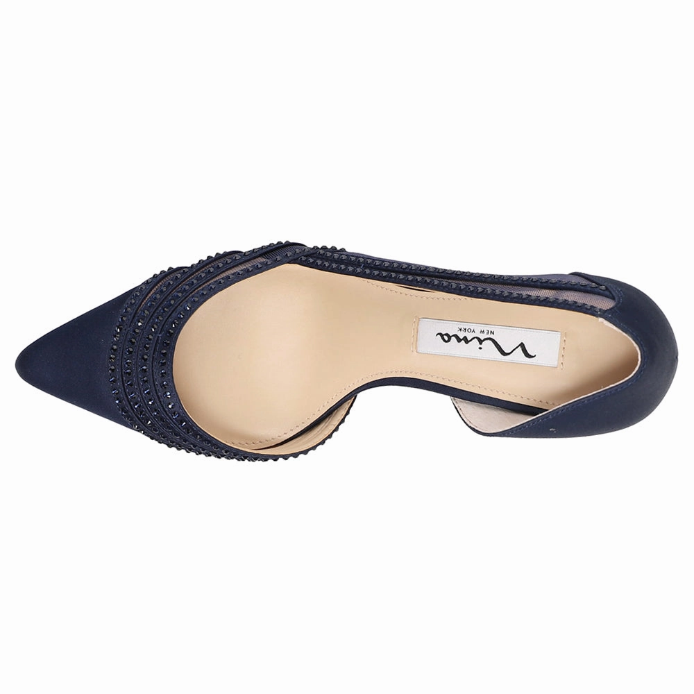 Eco friendly materials Muted Noreen Rhinestone Pointed Toe Evening Pumps