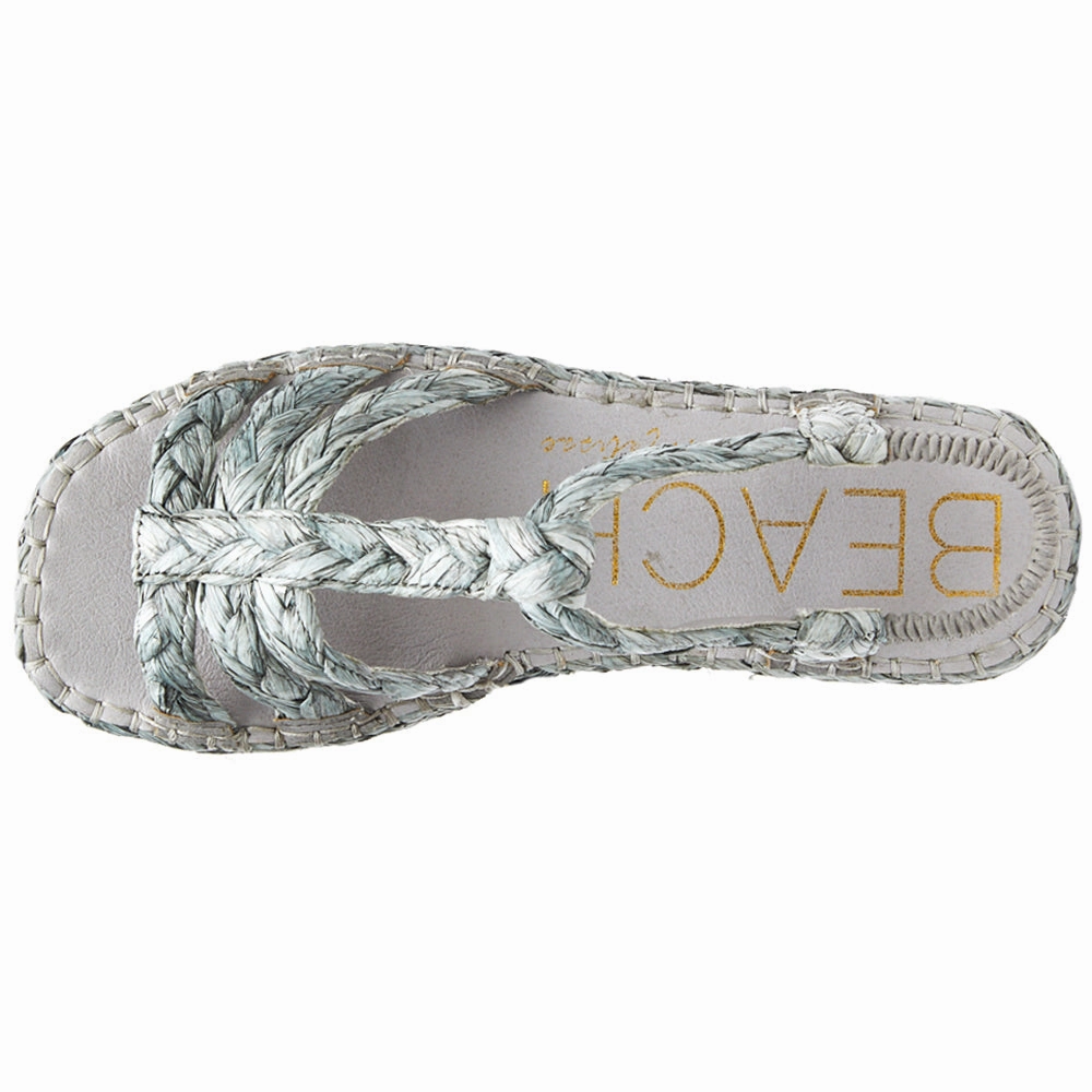 North Shore Platform Espadrille T-Strap Sandals Moisture Management Coating