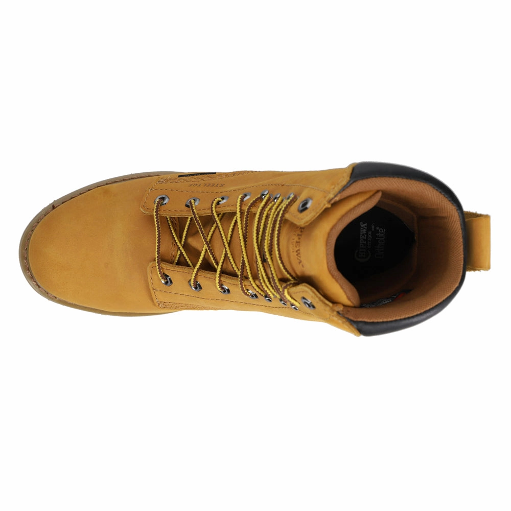 suede upper Northbound 8 Inch Waterproof Insulated Steel Toe Lace Up Work Boots