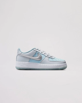 Nike Air Force 1 Preschool Girls' "Pure Platinum/Mtlc Silver" Girls' clothing Cushioned Insole
