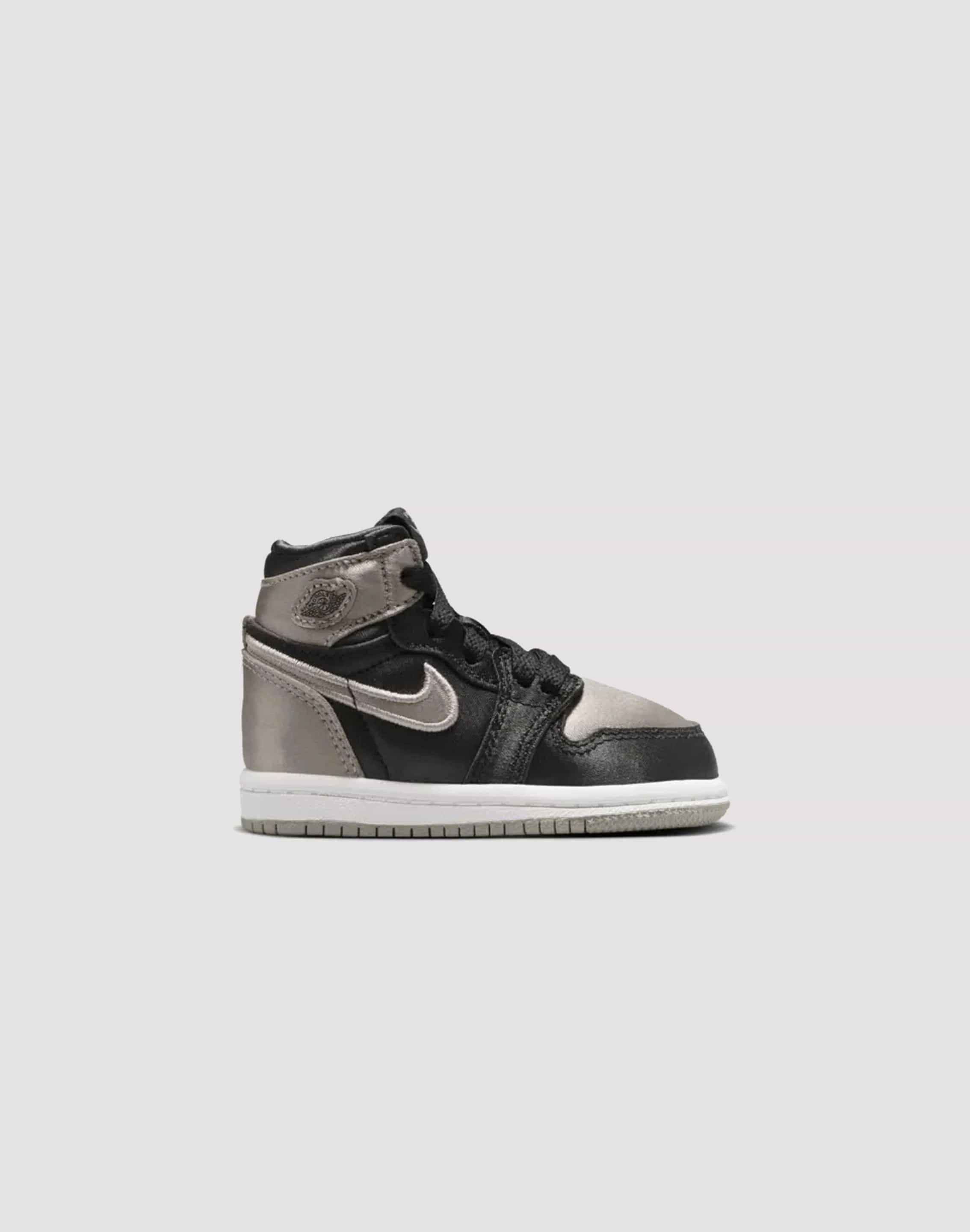 Jordan Air Jordan 1 Retro High OG 'Satin Shadow' Toddler Easy Adjust Straps ComfortCushioning