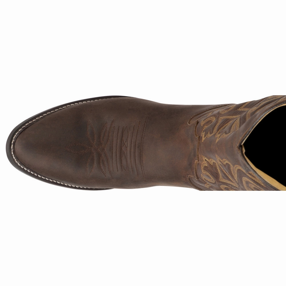 Buck 13 Inch Round Toe Cowboy Boots Thermal Core Windy Weather