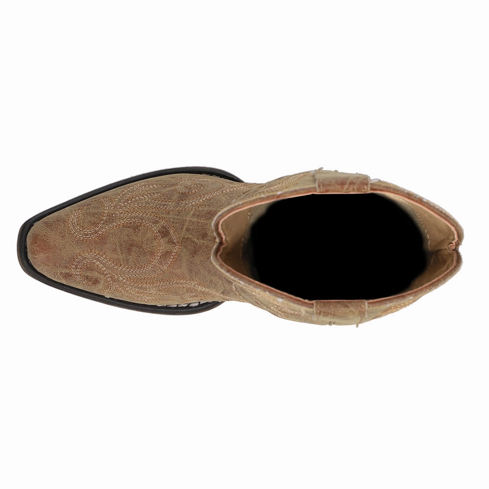 Torsional Stability System Riley Shorty Embroidered Snip Toe Cowboy Booties