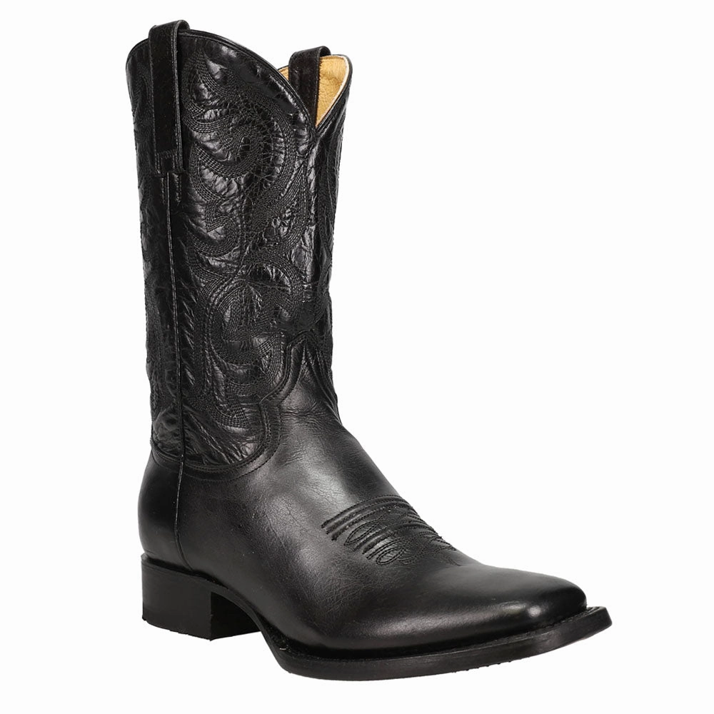 low - top Parker Embroidered Square Toe Cowboy Boots