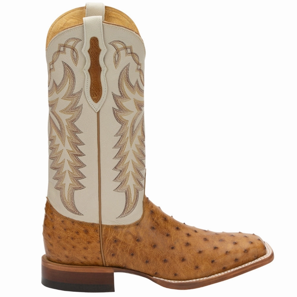 High-Top Style Grippy Outsole Trail Exploration Pascoe 13 Inch Full Quill Ostrich Square Toe Cowboy Boots