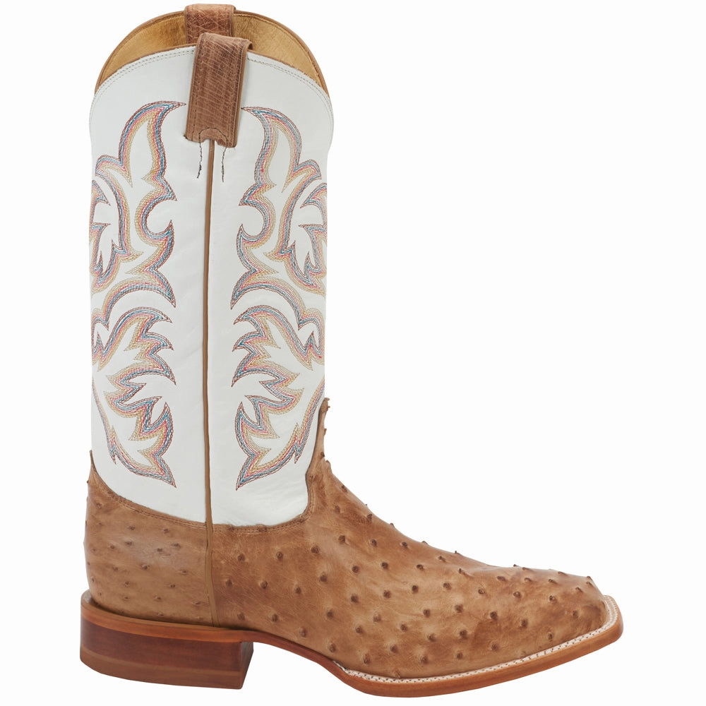 Cushioned Step Windy Weather Hyperlock Heel Support Pascoe 13 Inch Full Quill Ostrich Square Toe Cowboy Boots
