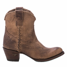 Plain Jane Braided Round Toe Cowboy Bootie men - style Adaptive Comfort