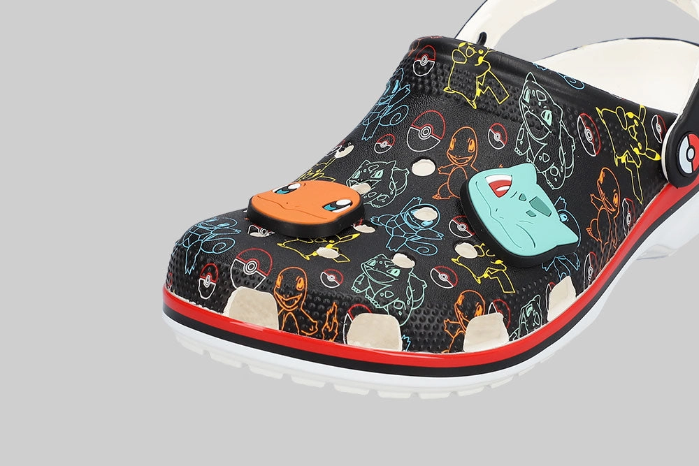 Pokemon x Crocs Print Classic Clog 'Black' Simple Foot Step