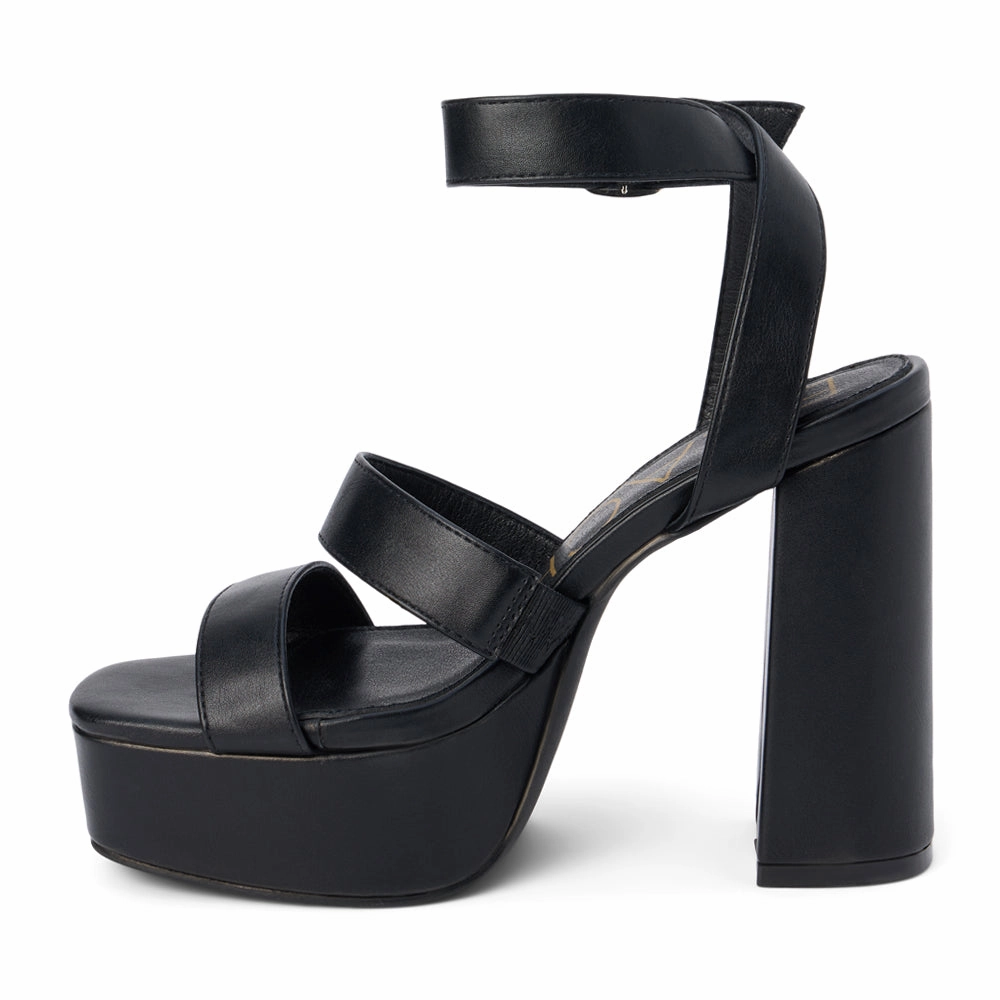 Savage Ankle Strap Block Heel Platform Sandals Comfortable Touch walking - specific benefits